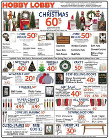 Hobby Lobby weekly ad week 51 Page 1