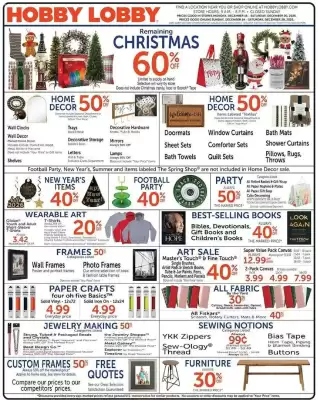 Hobby Lobby weekly ad (valid until 20-12)
