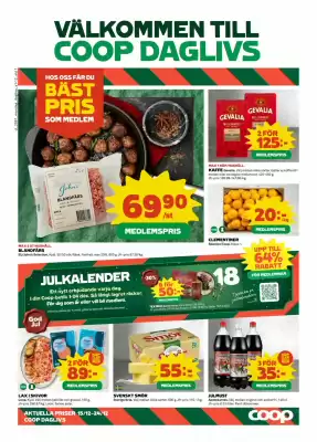 Coop Daglivs reklamblad (giltig till och med 25-12)