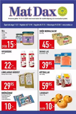 Matdax reklamblad (giltig till och med 21-12)