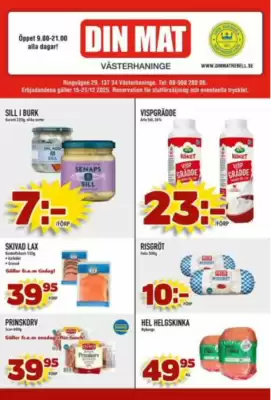 Din Mat reklamblad (giltig till och med 21-12)