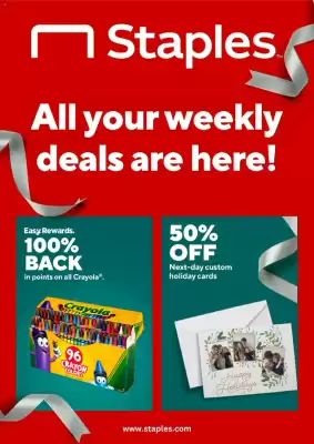 Staples weekly ad (valid until 21-12)