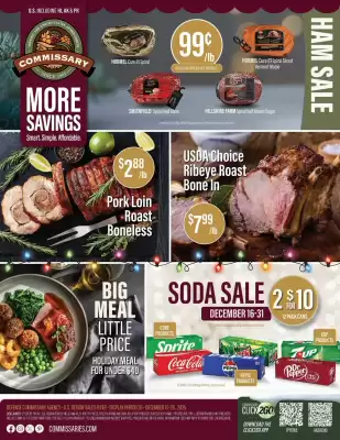 Commissary weekly ad (valid until 28-12)