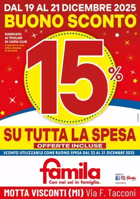 Volantino Famila (valido fino al 21-12)