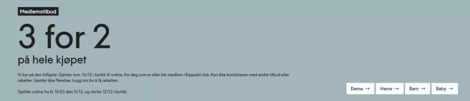 KappAhl kundeavis (gyldig til 16-12)