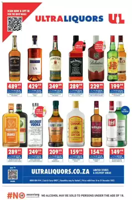 Ultra Liquors catalogue (valid until 31-12)