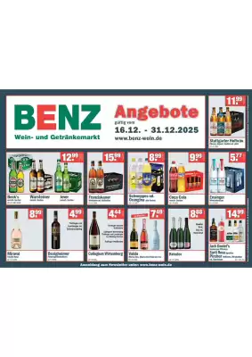 Benz Getränke Prospekt (gültig bis 31-12)