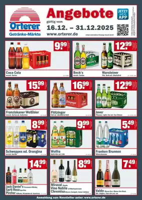 Orterer Getränkemarkt Prospekt (gültig bis 31-12)