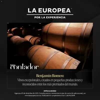 Catálogo La Europea (válido hasta 31-12)