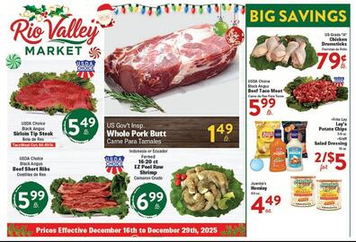 Rio Valley Market weekly ad Page 1