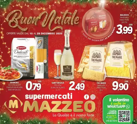 Volantino Mazzeo Supermercati (valido fino al 28-12)