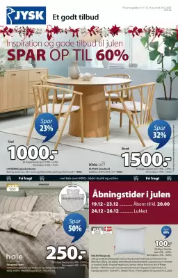 JYSK tilbudsavis (gælder indtil 25-12)
