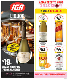 IGA Liquor catalogue Page 1