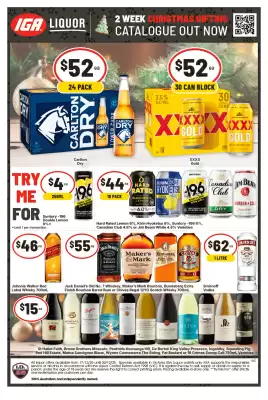 IGA Liquor catalogue (valid until 30-12)