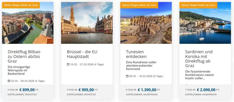 Gruber Reisen Flugblatt (gültig bis 29-12)