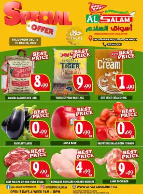 Al-Salam Supermarket flyer (valid until 22-12)