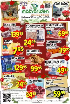 Matvärlden Tensta reklamblad (giltig till och med 22-12)