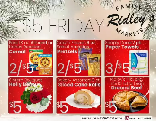 Ridley's Family Markets weekly ad (valid until 25-12)