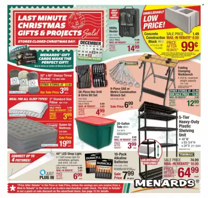 Menards weekly ad