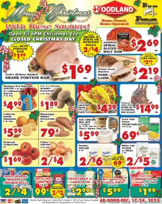 Foodland weekly ad (valid until 25-12)