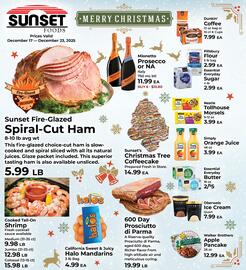 Sunset Foods weekly ad week 51 Page 1