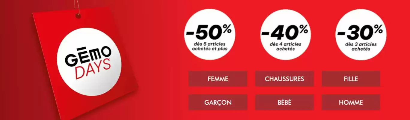 Catalogue Gémo (valable jusqu'au 31-12)