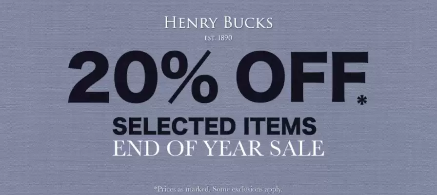Henry Bucks catalogue (valid until 4-01)