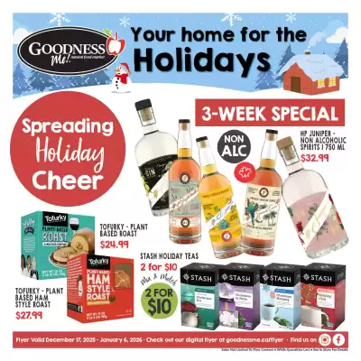 Goodness Me flyer (valid until 6-01)