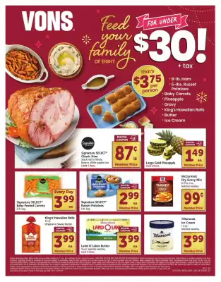 Vons weekly ad (valid until 25-12)