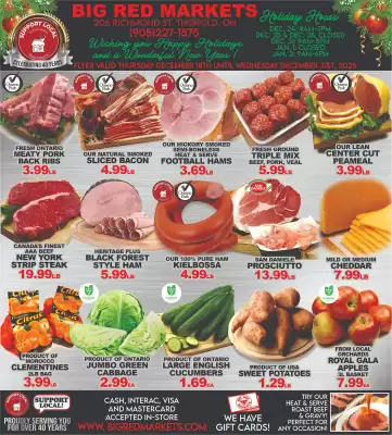 Big Red Markets flyer (valid until 31-12)