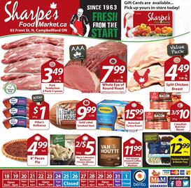 Sharpe's Food Market flyer Page 1