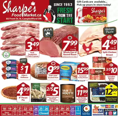 Sharpe's Food Market flyer (valid until 31-12)