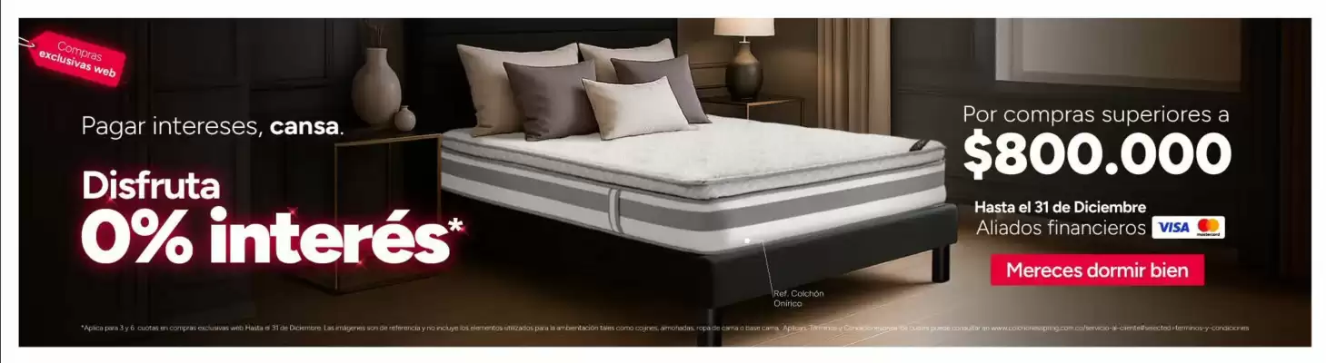 Catálogo Colchones Spring (válido hasta 31-12)