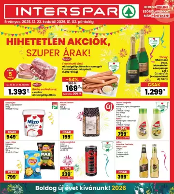 Interspar akciós újság (érvényes eddig: 2-01)