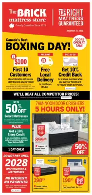 The Brick flyer (valid until 25-12)