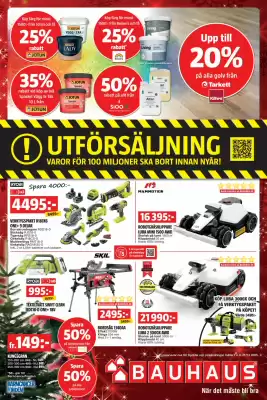 Bauhaus reklamblad (giltig till och med 22-12)