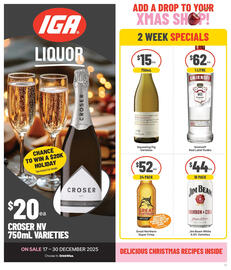 IGA Liquor catalogue Page 1
