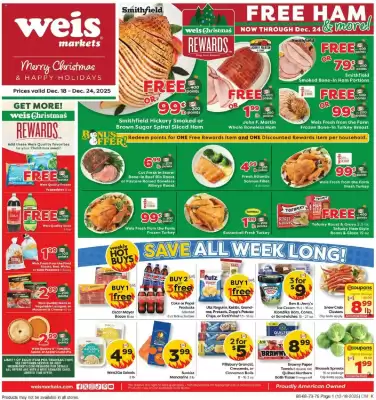 Weis Markets weekly ad (valid until 25-12)