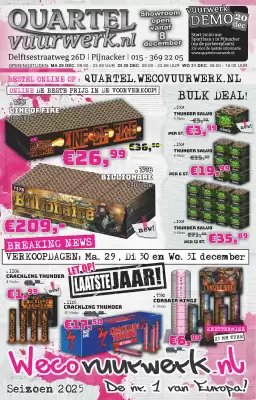 Quartel Vuurwerk folder (geldig t/m 31-12)