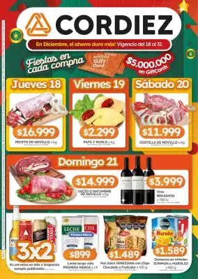 Folleto Cordiez (válido hasta 31-12)