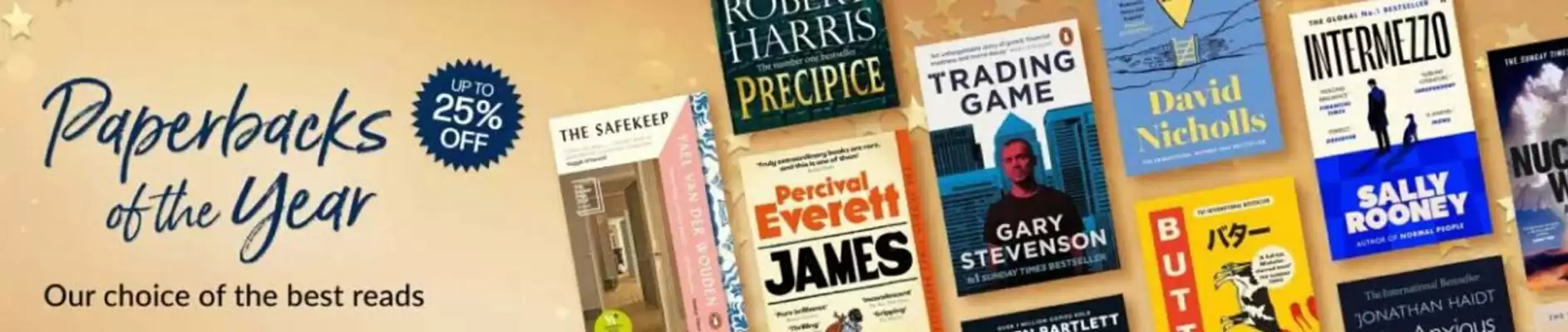 Waterstones Booksellers leaflet (valid until 31-12)