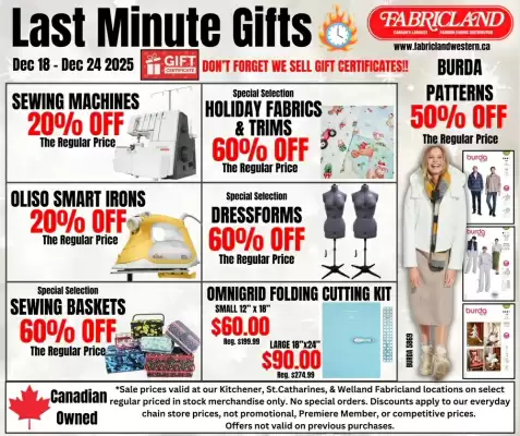 Fabricland flyer (valid until 24-12)