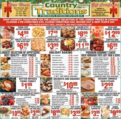 Country Traditions flyer (valid until 8-01)