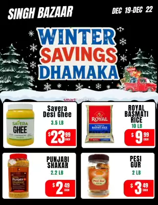 Singh Bazaar flyer (valid until 22-12)