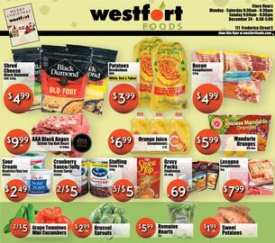 Westfort Foods flyer week 51 Page 1
