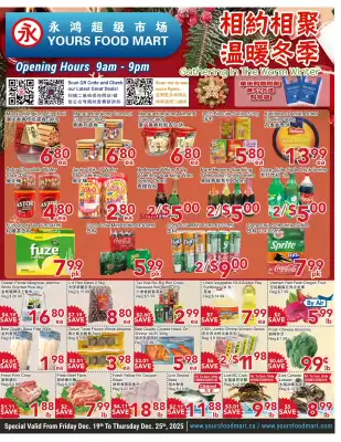 Yours Food Mart flyer (valid until 25-12)