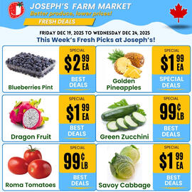 Joseph's Farm Market flyer week 51 Page 1