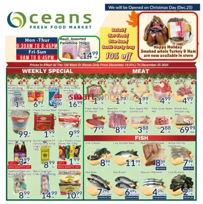 Oceans Fresh Food Market flyer (valid until 25-12)