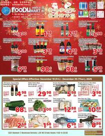 Foody Mart flyer week 51 Page 1