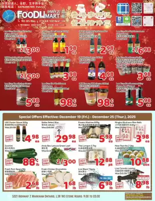 Foody Mart flyer (valid until 25-12)